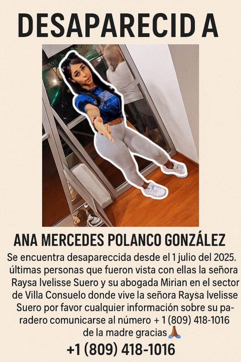 Buscan a joven desaparecida desde el 1 de julio
