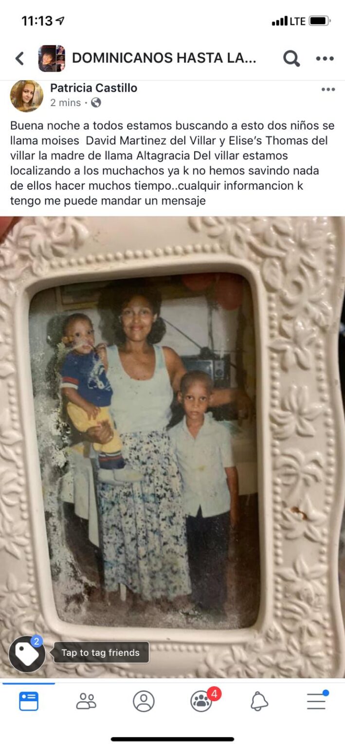 Desde un hospital en Nueva York, Altagracia busca a sus hijos
