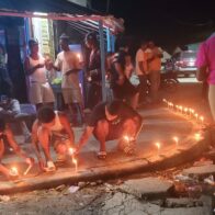 Encienden velas y fogatas como calentamiento para el paro pacífico en Sabana Grande de Boyá