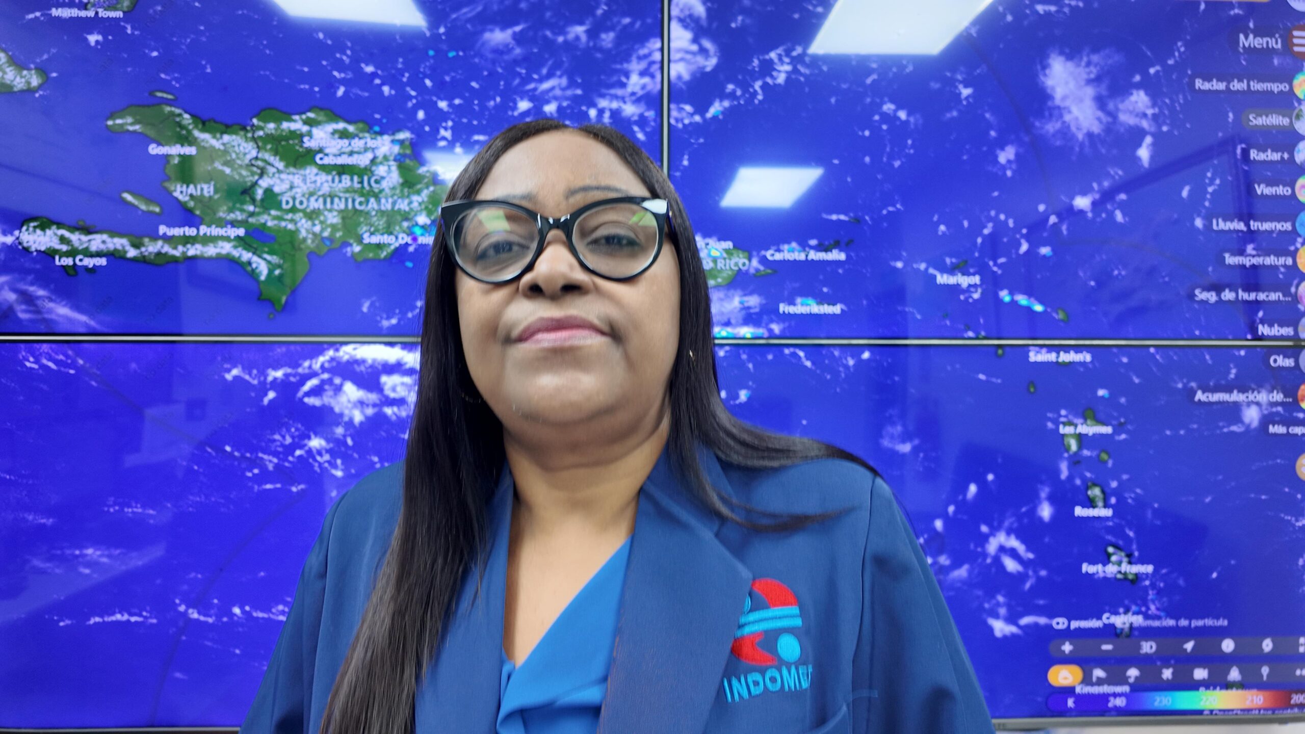 Meteoróloga de Indomet informa vaguada provoca aguaceros en varias provincias