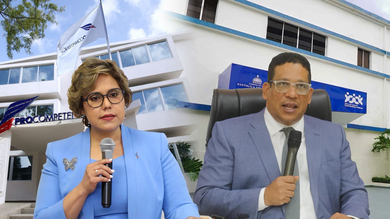 Directora de Procompetencia y director de Compras.