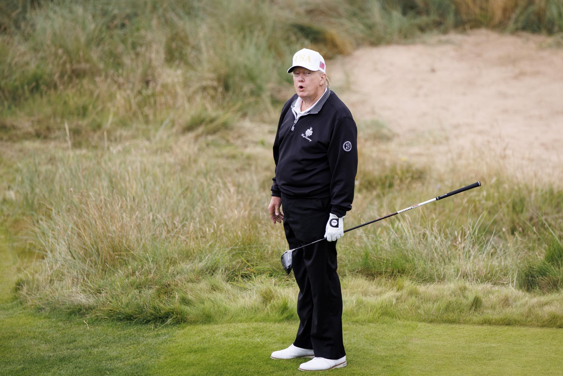 Donald Trump, presidente, magnate y dueño de 19 campos de golf