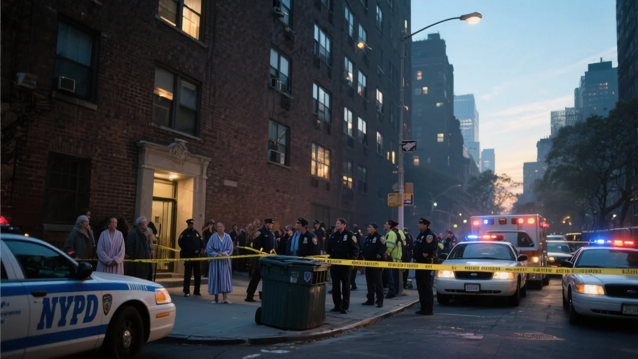 Infante hallada en contenedor genera conmoción en complejo residencial de Manhattan