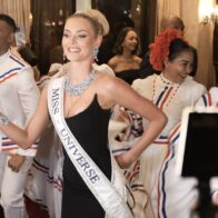 Miss Universo 2024 Victoria Kjaer llega al Miss RD Universo 2025