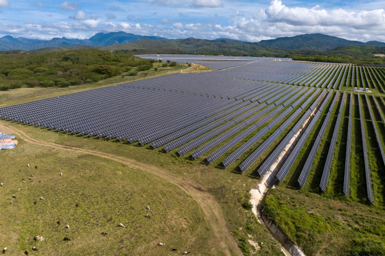 Parque de generación solar.