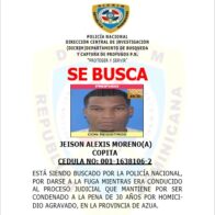 PN a “Copita”, prófugo condenado a 30 años por triple homicidio en Azua