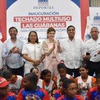 Vicepresidenta y ministro de Deportes entregaron el Techado Multiusos en Las Guáranas