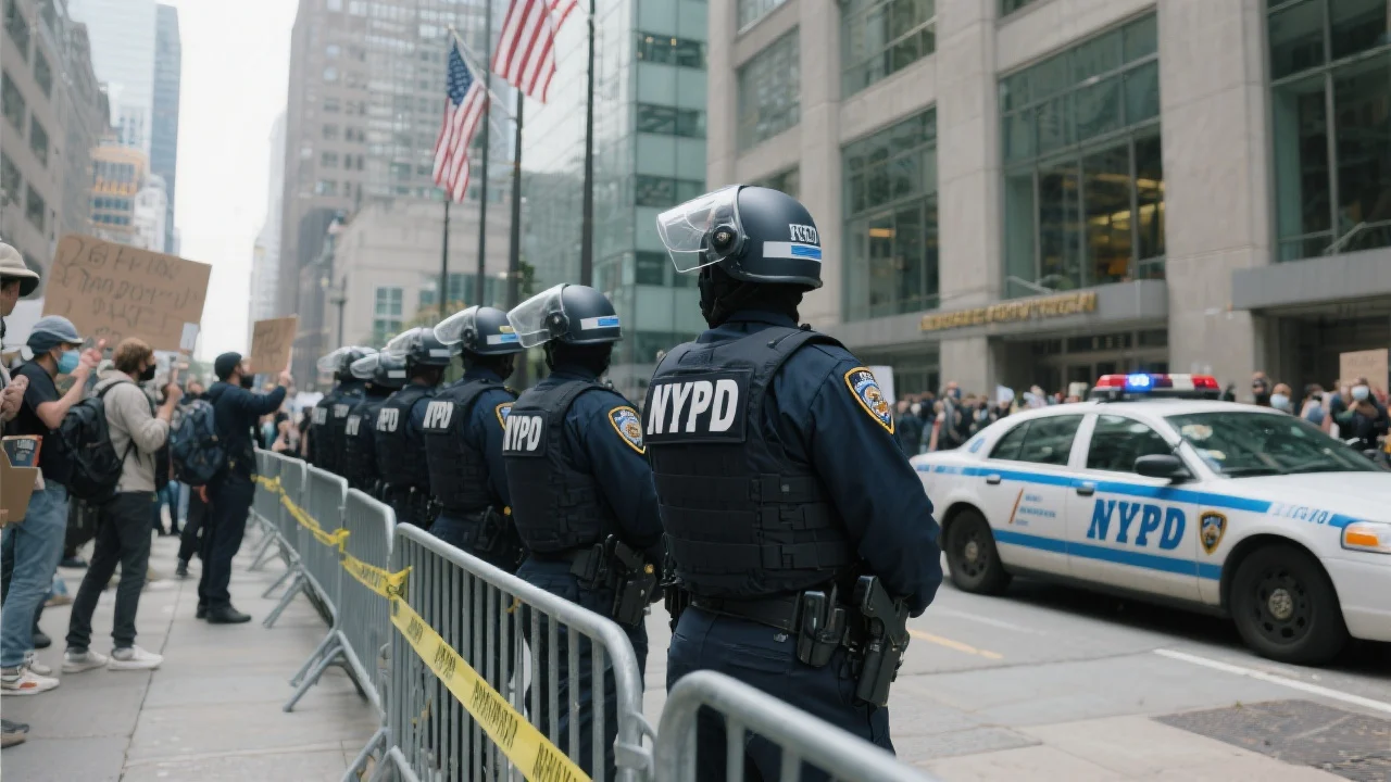 Quince detenidos en protesta frente a 26 Federal Plaza por tácticas de control migratorio
