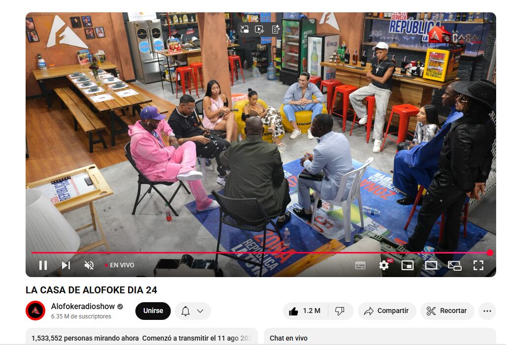 ¡Se cae el internet! La Casa de Alofoke conecta 1.5 millones de dispositivos en su día 24 de transmisión