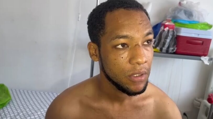 Joven herido de bala tras incidente de tránsito en SFM narra lo ocurrido