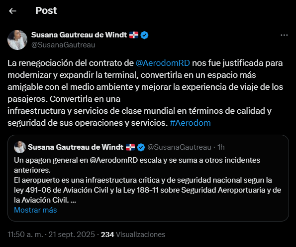 Exviceministra de Energía y Minas advierte sobre vulnerabilidad del AILA tras apagón general