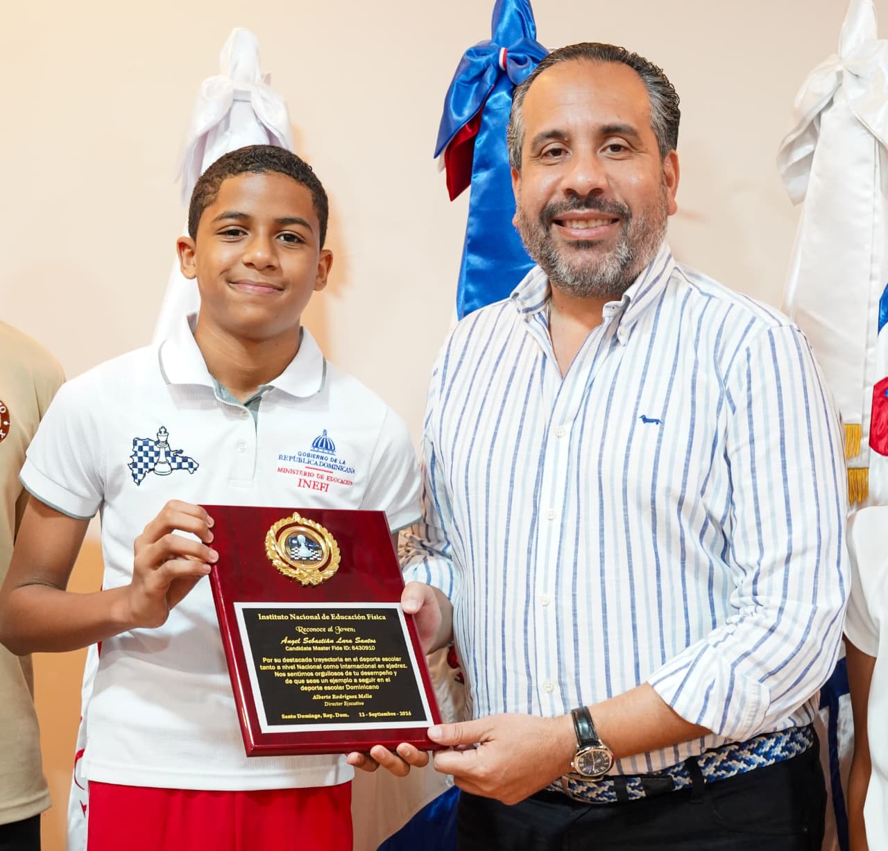 INEFI reconoce al ajedrecista Ángel Sebastián Lara tras poner en alto a RD en torneo de Brasil