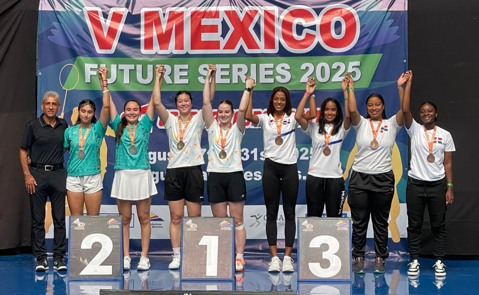 República Dominicana obtiene tres medallas de bronce en el México Future Series de Bádminton 2025