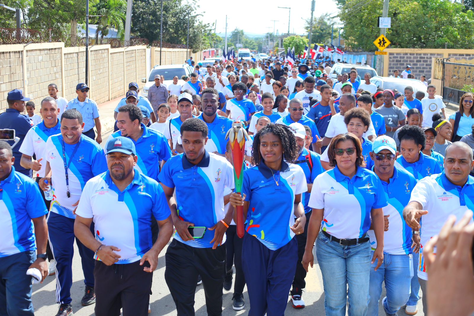 Antorcha de los Juegos Escolares Nacionales llega a Bayaguana