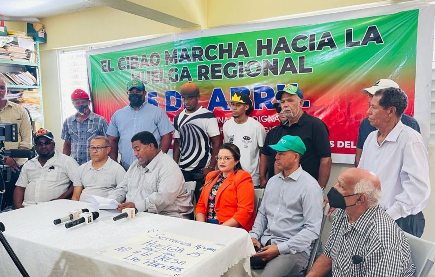 Organizaciones del Cibao anuncian paro regional para el 27 de octubre en reclamo de reivindicaciones sociales