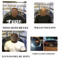 PN recupera en San Juan jeepeta robada en sector Los Frailes II, y apresa tres hombres cuando intentaban llevarla hacia la frontera