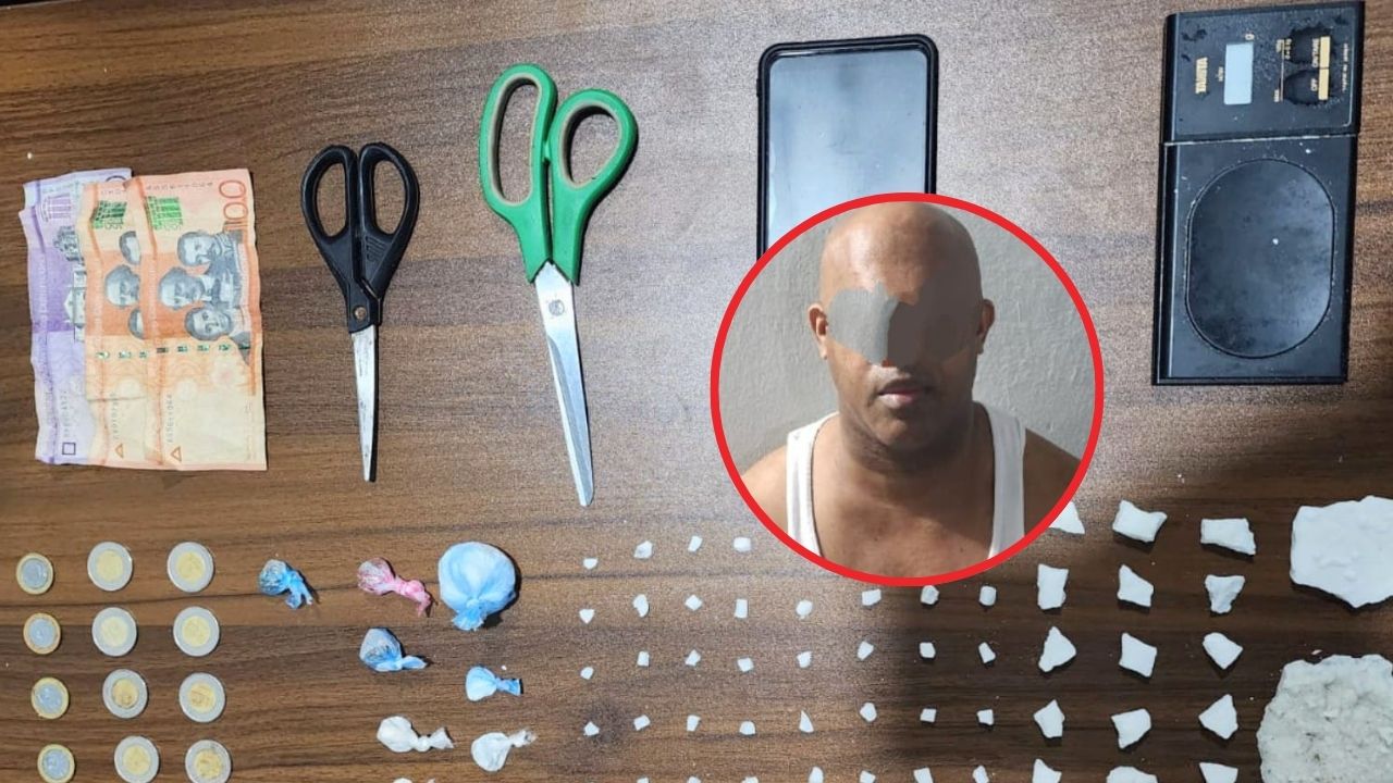 Arrestado hombre por posesión de 123 gramos de drogas en Vicente Noble, Barahona