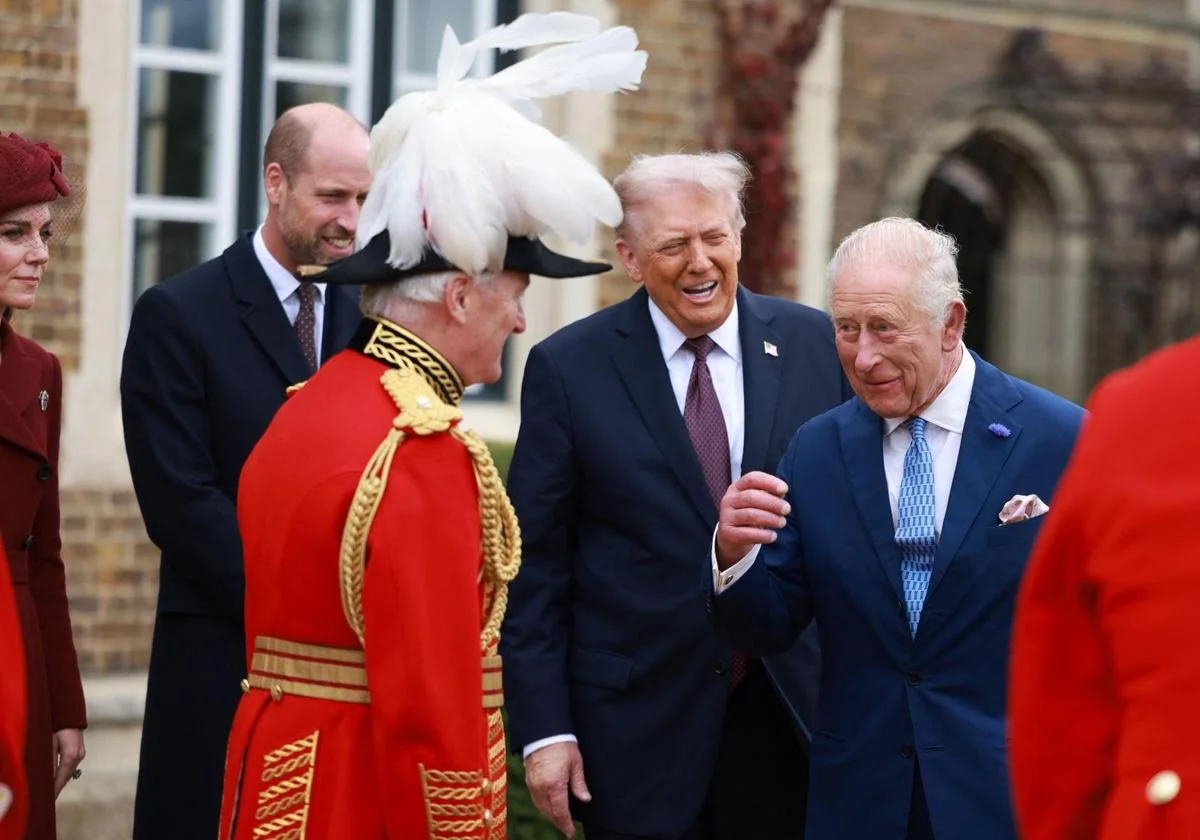 Carlos III y Donald Trump encabezan ceremonia de bienvenida en el castillo de Windsor