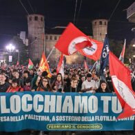 Miles de estudiantes paralizan las universidades de Italia en apoyo de la Flotilla para Gaza