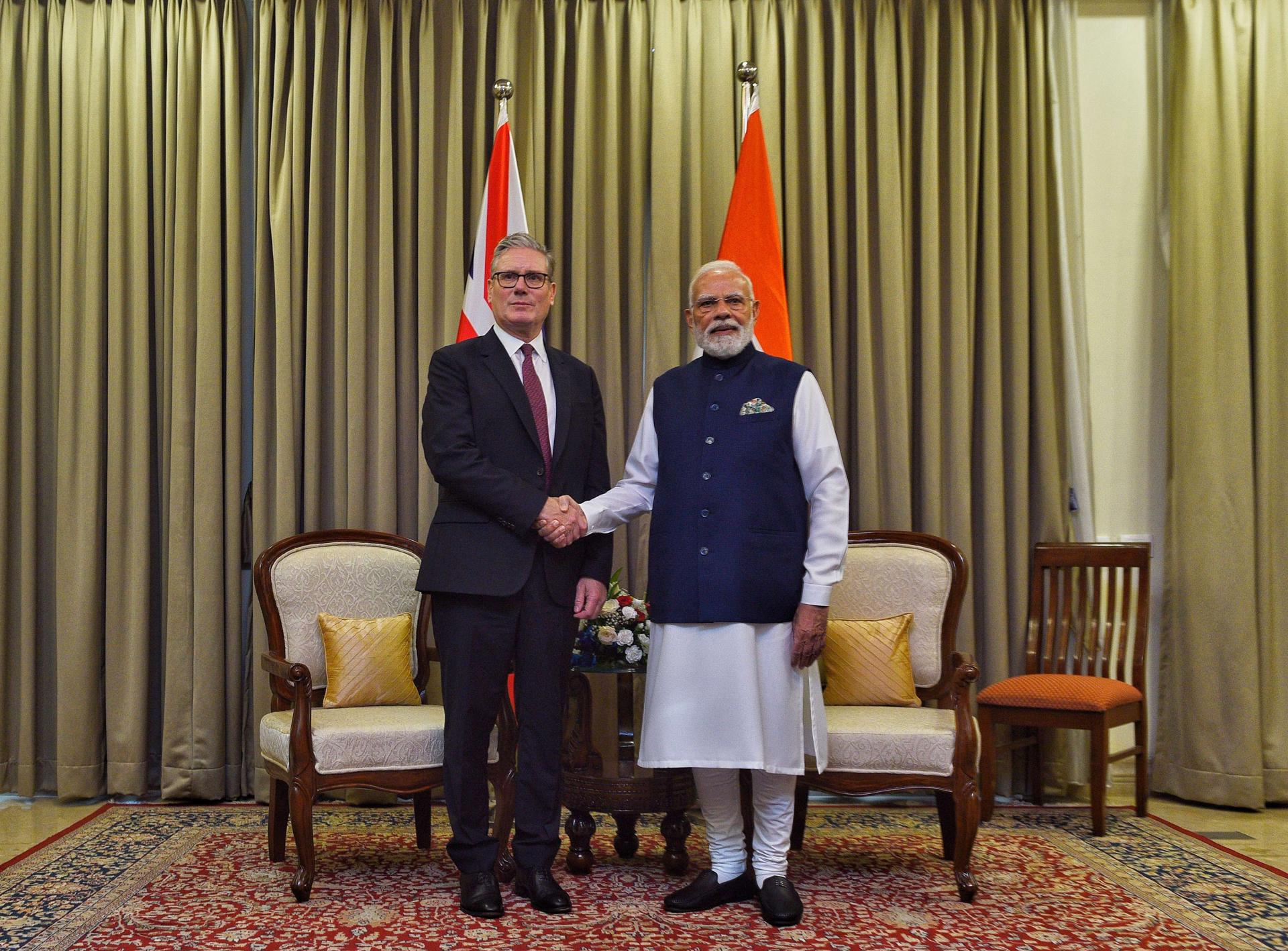 Modi y Starmer abordan la seguridad en el Indo-Pacífico y los conflictos en Gaza y Ucrania