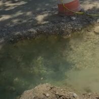 Palacio de Engombe: fuga de agua expone deficiencias en obras inconclusas