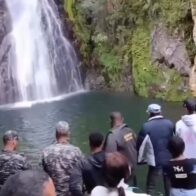 Recuperan cuerpo de joven que murió tras lanzarse al salto de Aguas Blancas, en Constanza