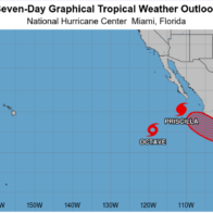 Huracán Priscilla provoca lluvias intensas, rachas de viento y oleaje en Pacífico mexicano