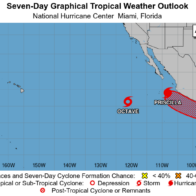 Huracán Priscilla deja fuertes lluvias en la costa suroeste de México