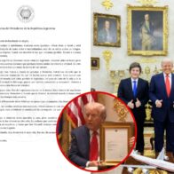 Milei entregó a Trump una carta de familias argentinas agradecidas por la liberación de rehenes