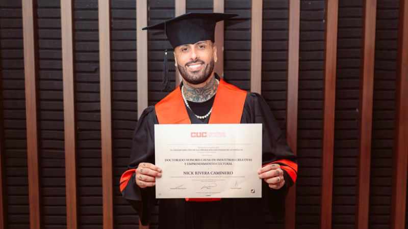 Universidad colombiana otorga doctorado honoris causa en industrias creativas a Nicky Jam