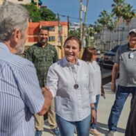 Carolina inspecciona los trabajos que desarrolla la Alcaldía del DN en la ciudad