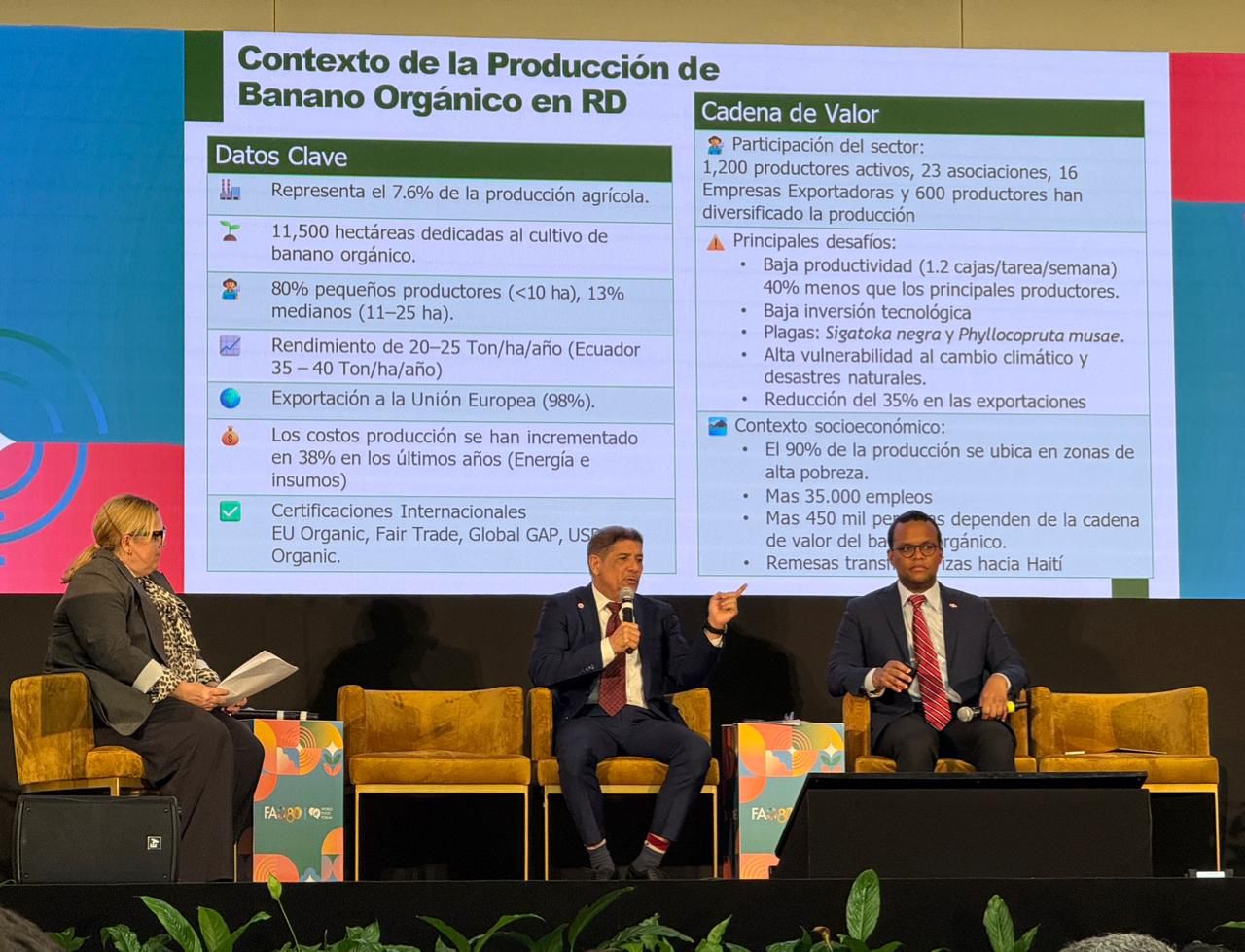 Ministro de Agricultura, Limber Cruz en la FAO.
