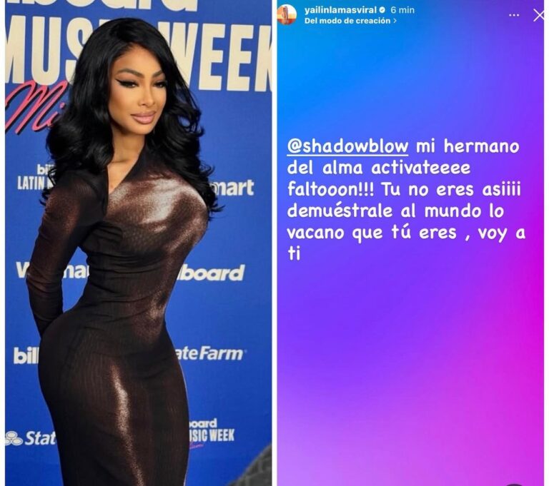 Yailin "La Más Viral" muestra su apoyo a Shadow Blow en redes sociales: “Voy a ti”
