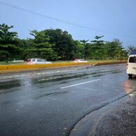 Lluvias de Melissa reducen el flujo vehicular en avenidas de Santo Domingo Este