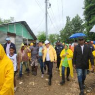 Alcalde SDE realiza recorridos de supervisión ante el paso de la tormenta Melissa