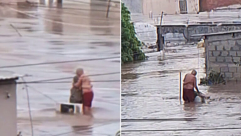 Ancianos se aferran a un abrazo durante las mortales inundaciones en México 5 | Noticias de hoy en República Dominicana Ancianos se aferran a un abrazo durante las mortales inundaciones en México