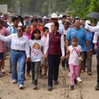 Sheinbaum va a zonas afectadas de Puebla por lluvias e inundaciones y bajan desaparecidos