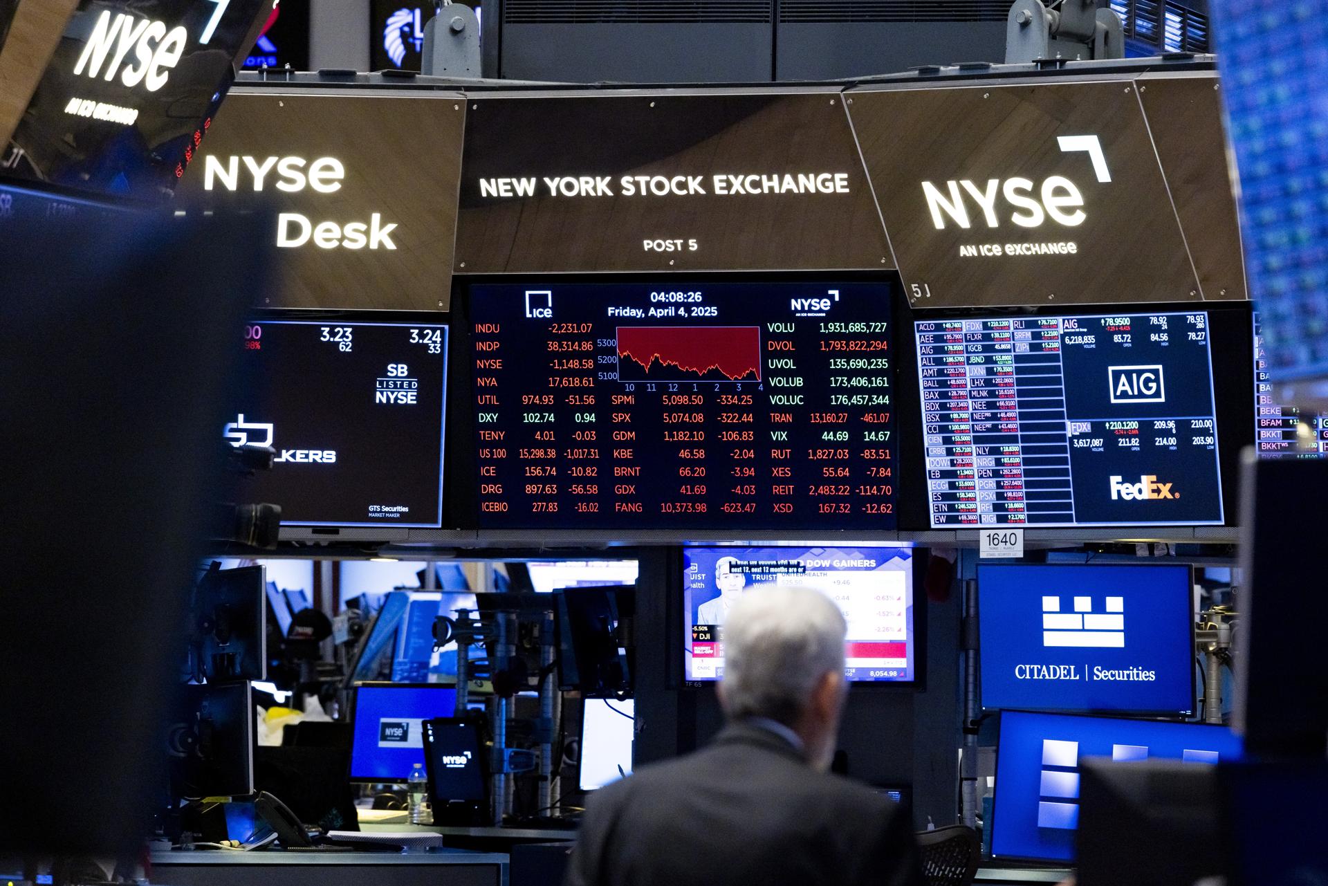 Wall Street abre en rojo y Disney se desploma más de un 8 % tras publicar resultados