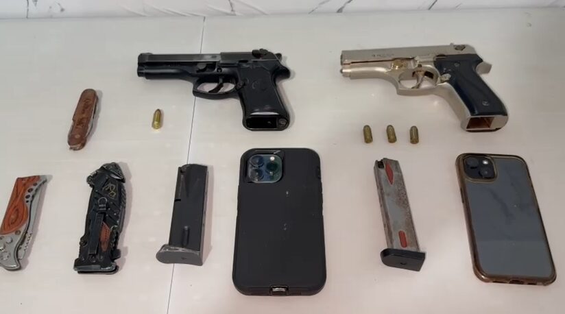 DINTEL y Fiscalía de Duarte ocupan dos armas de fuego en operativo realizado en Arenoso; dos personas apresadas