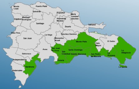 COE mantiene 10 provincias en alerta verde por posibles crecidas e inundaciones