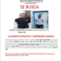 Policía activa búsqueda de ”Manano” y “Piyoyo”, por estar implicados en homicidio por arma de fuego en San Cristóbal