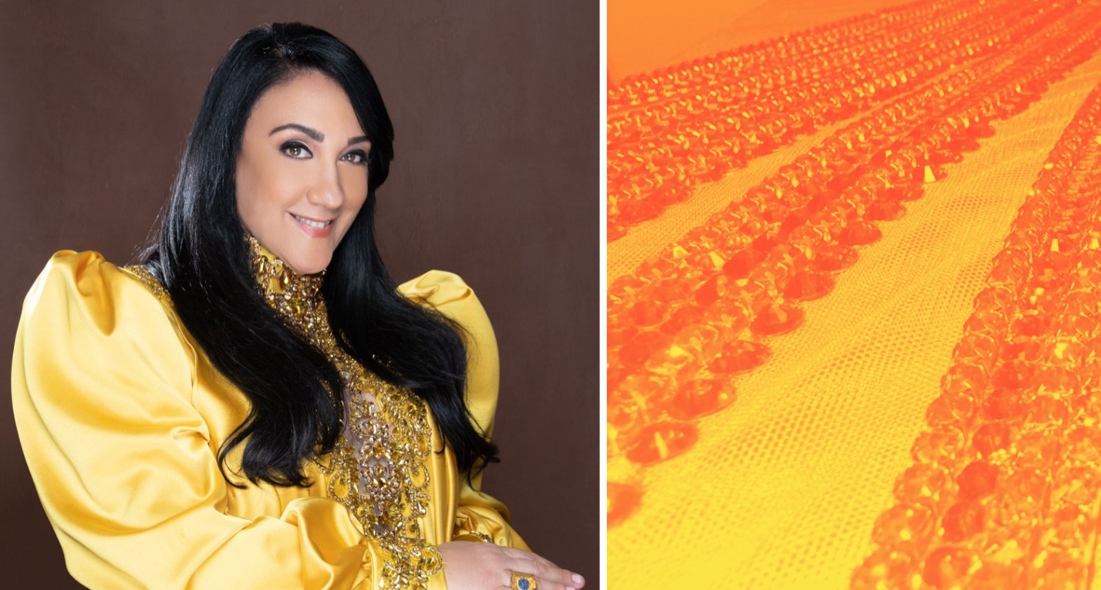 Giannina Azar revela los detalles del deslumbrante vestido que lucirá Miss RD en la gala de Miss Universo 2025