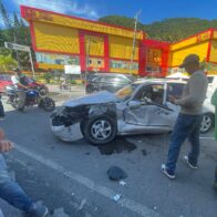 Accidente de tránsito en el cruce de Las Terrenas, municipio de Sánchez, Samaná
