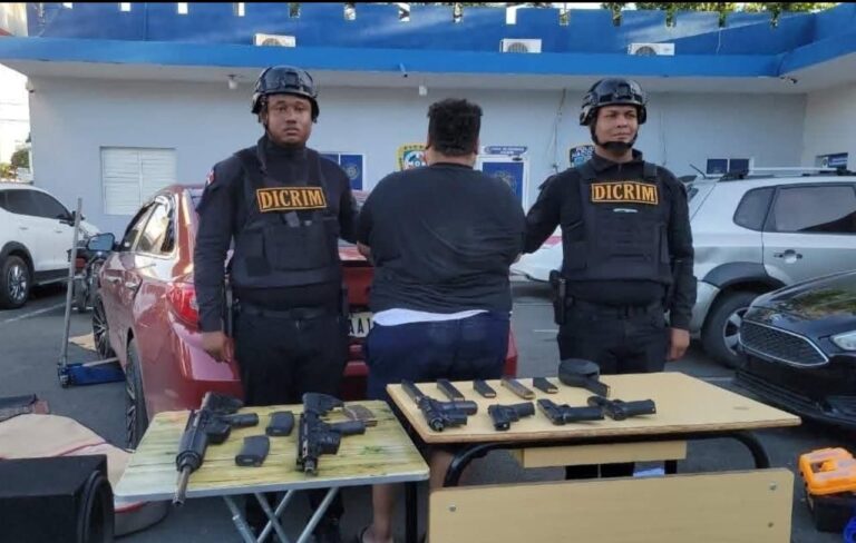 Liberan a “Deivi El Gordo”, implicado en red criminal y ocuparle armas de alto calibre