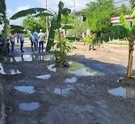 Protestas en Vicente Noble por calles en mal estado