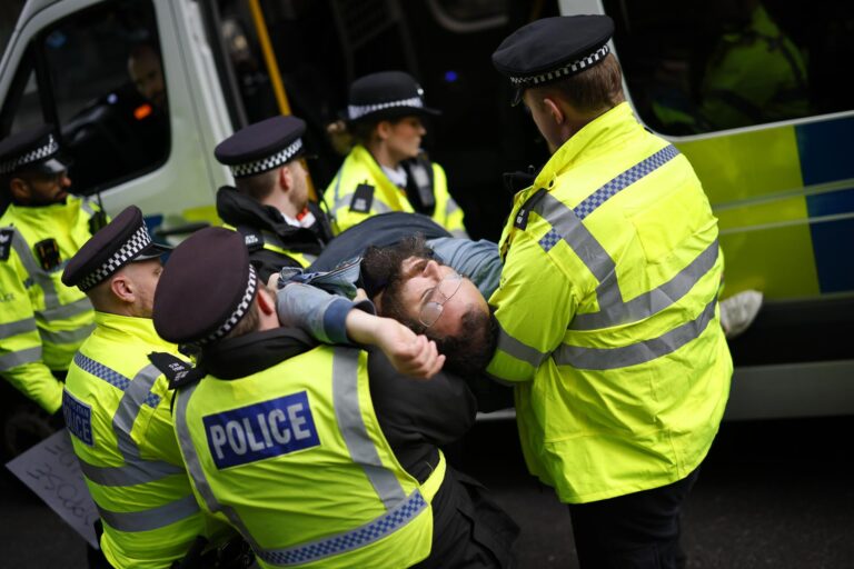 Un total de 47 personas detenidas en una protesta propalestina en Londres