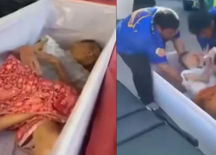 Una mujer da señales de vida en el ataúd antes de ser incinerada en Tailandia