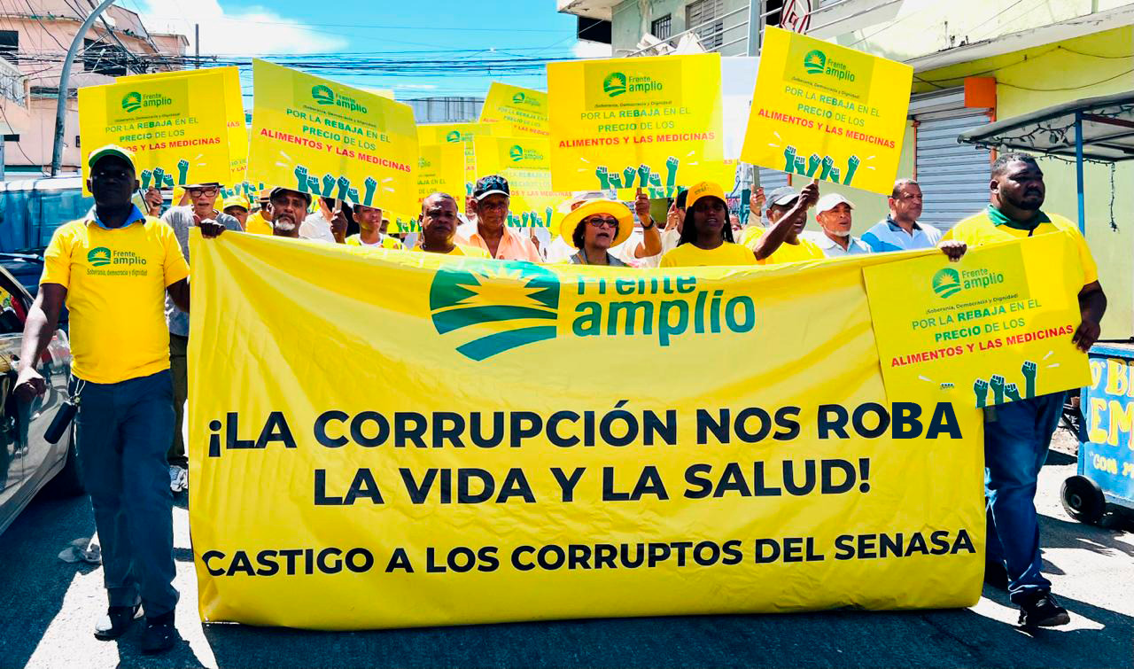 Frente Amplio convoca su 6.ª caminata en protesta para exigir castigo total por corrupción en SeNaSa