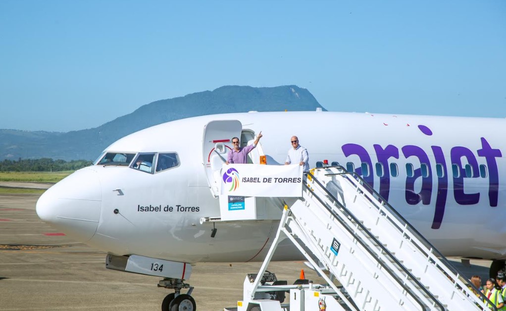 Arajet recibe su aeronave número 13 “Isabel de Torres” en Puerto Plata