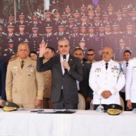 Abinader encabeza cuadragésima octava graduación de 64 nuevos cadetes de la PN
